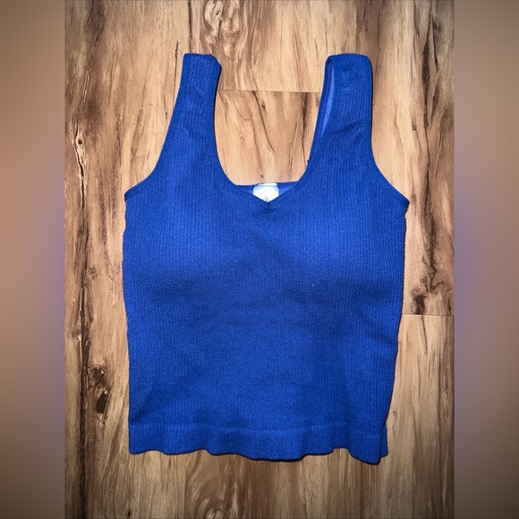 Women’s Altar'd State Revival Padded Tank In Blue One Size - Picture 1 of 4